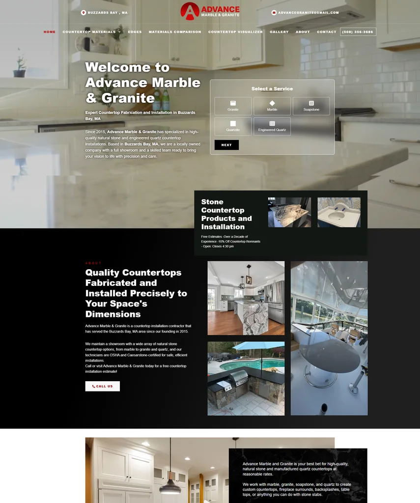 Desenvolvimento e criação de site - Projeto Advance